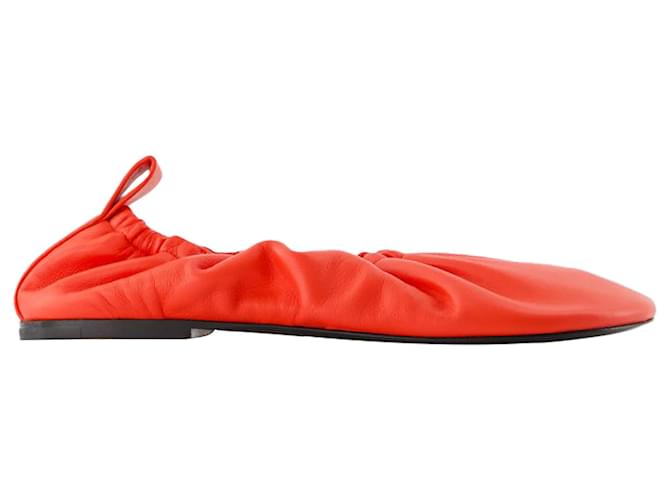 Ballerine - Jil Sander - Pelle - Rosso