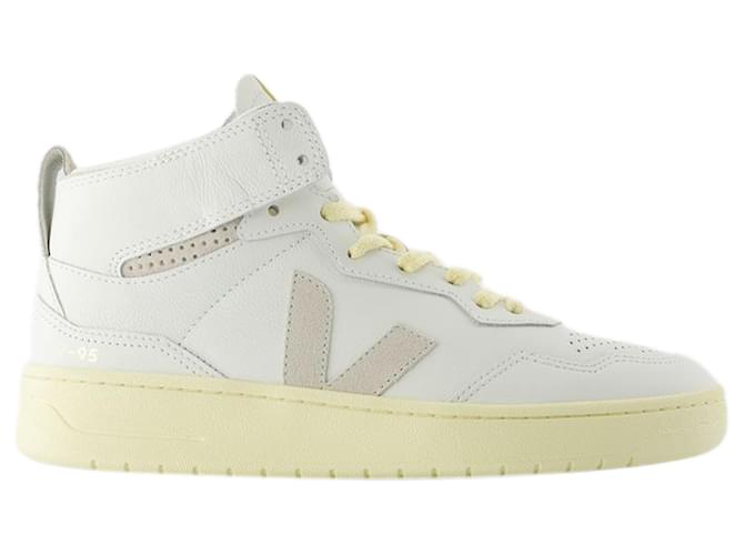 Sneakers V-95 - Veja - Pelle - Bianco