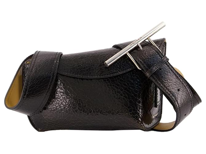 Borsa a Spalla Sling - Alexander McQueen - Pelle - Nera Nero