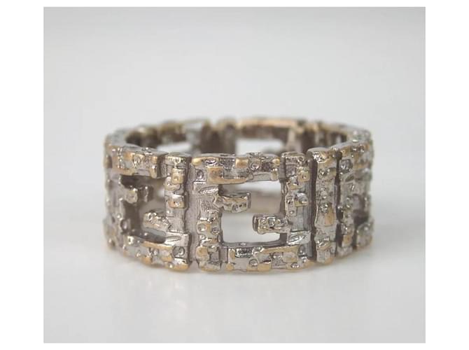 Anello Logo Fendi Vintage Argento