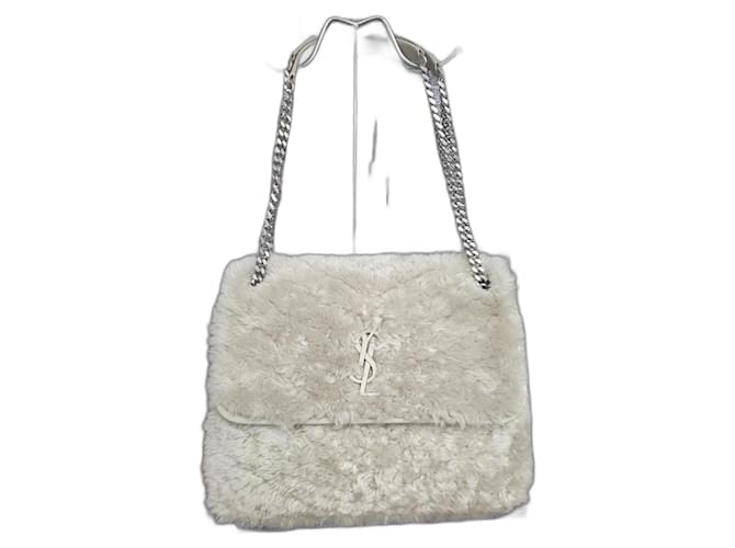 Yves Saint Laurent Borsa in pelliccia Niki Saint Laurent Verde