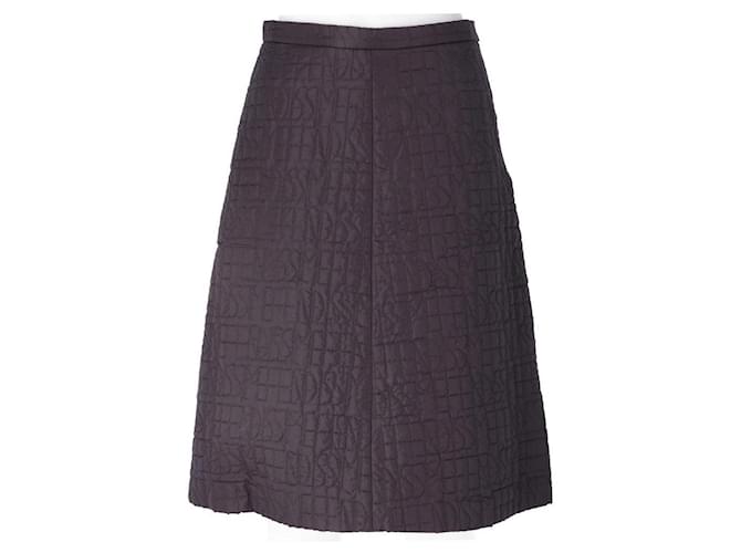 Gonna trapuntata viola Fendi Fendissime Bordò Porpora
