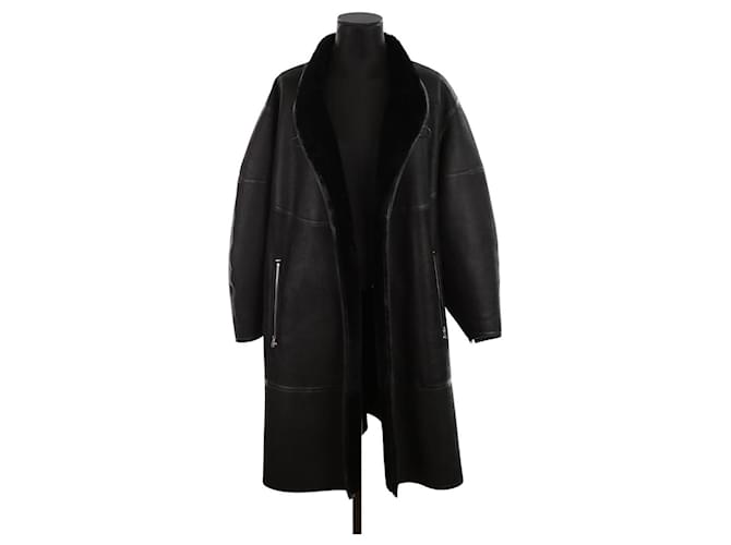 Alaïa Cappotto di pelle Nero