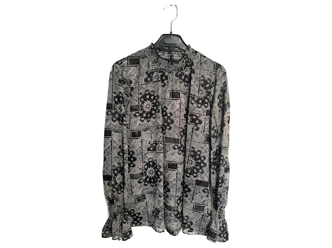 The Kooples Top Nero Bianco