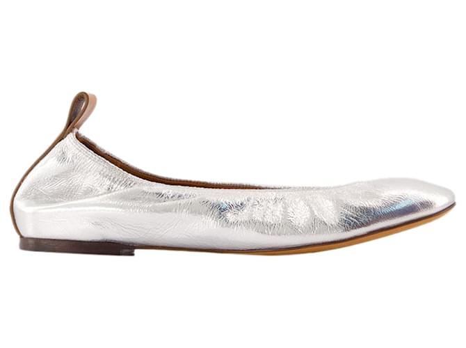 Ballerine - Lanvin - Pelle - Argento Metallico
