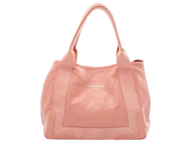 Balenciaga Cabas Blu Navy Rosa