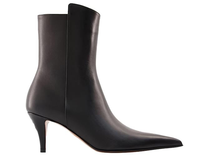 Stivali alla Caviglia Australiani - Alexander McQueen - Pelle - Nero