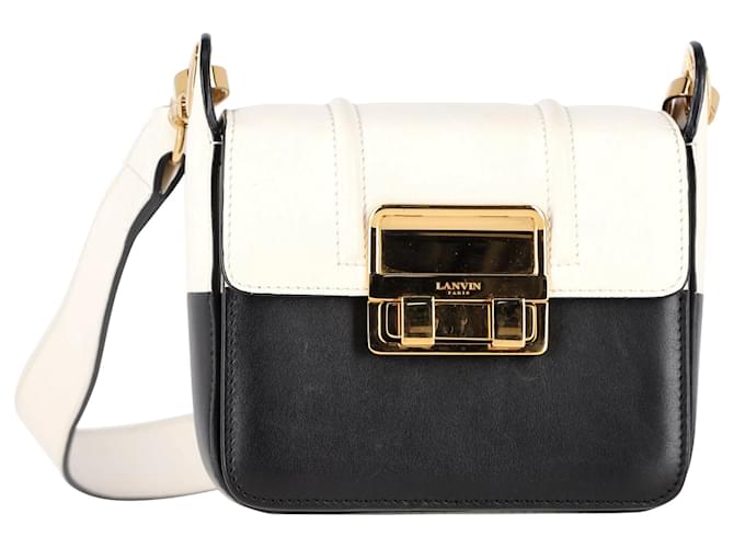 Borsa a tracolla mini JiJi di Lanvin in pelle nera Nero