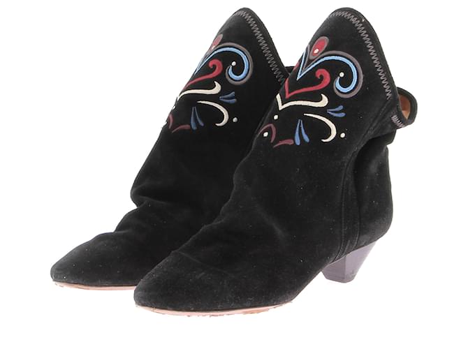 Stivaletti Isabel Marant T.EU 38 in suede Nero