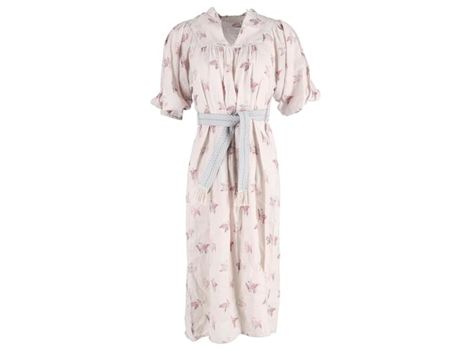 Abito midi con stampa floreale Zimmermann in lino multicolore