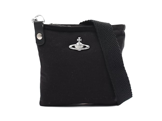 Borsa a tracolla in tela JONES SQUARE di Vivienne Westwood Red Label Nero