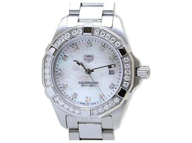 Orologio TAG Heuer Aquaracer Quartz con Cinturino in Diamante Bianco
