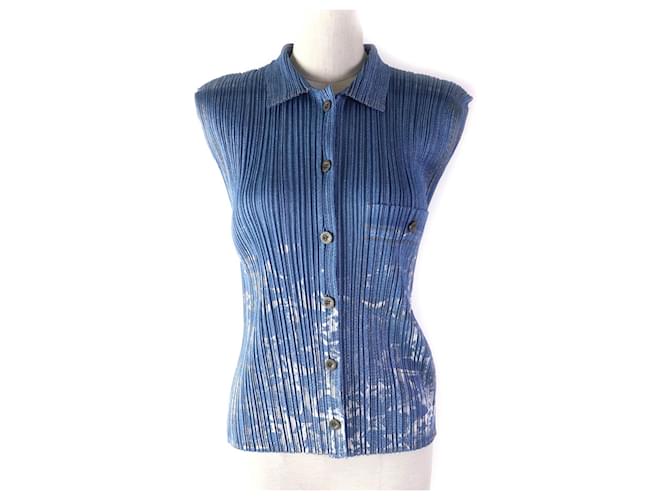 Issey Miyake PLEATS PLEASE PP22-JE814 Camicia senza maniche