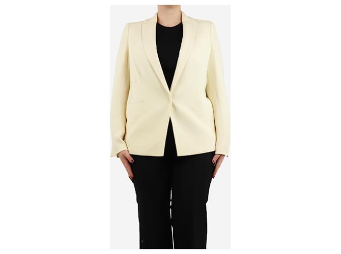 Akris Giacca con chiusura crema - taglia UK 14 Crudo