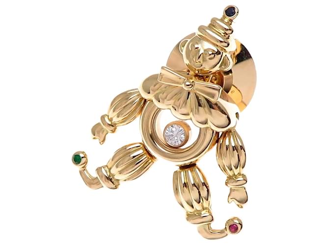 Spilla da Donna Chopard Happy Diamond Pierrot D'oro