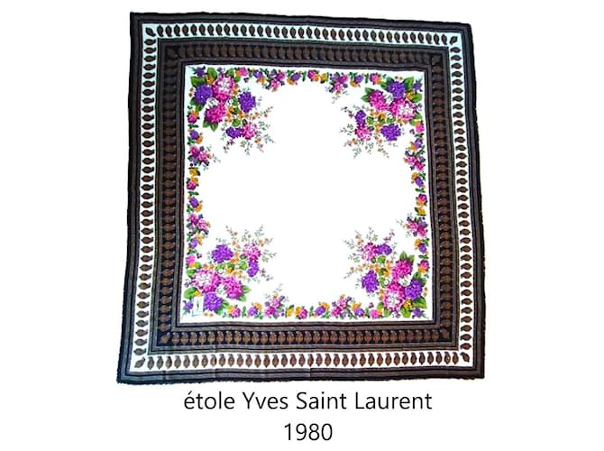 Yves Saint Laurent Sciarpe Multicolore