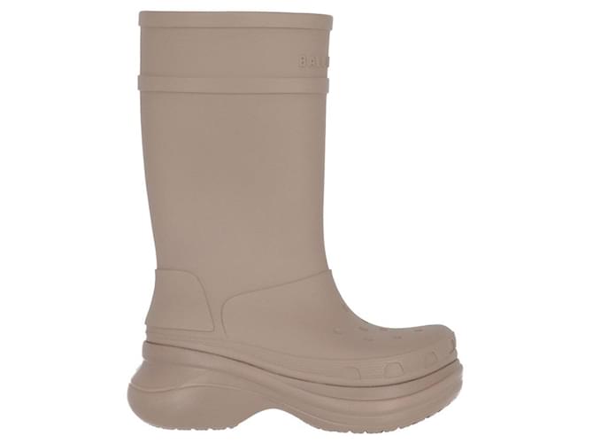 Stivali in gomma taupe Balenciaga x Crocs - Anni 2020