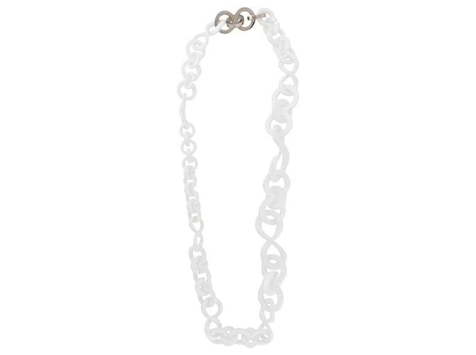 Collana a catena bianca Gianfranco Ferré - anni 2000 Bianco