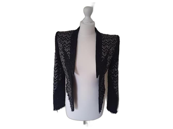Balmain Giacca Corto Nero