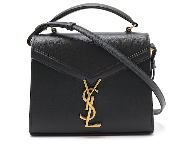 Yves Saint Laurent Borsa in pelle Saint Laurent Cassandra nera Nero
