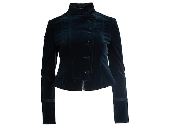 Theory Teoria, giacca militare di velluto Blu