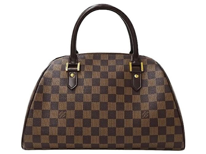 Borsa a mano donna Louis Vuitton Damier Rivera MM Marrone Damier ebene