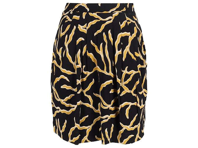 Gonna Mini Stampata Clemy Ba&sh in Viscosa Nera Nero