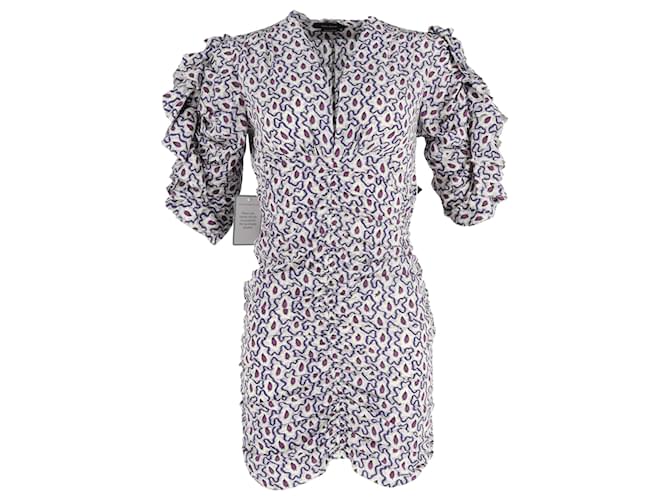 Abito mini stampato paisley di Isabel Marant in seta multicolore