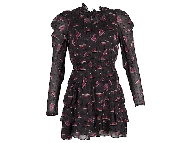 Abito stampato Ba&sh Catia in viscosa multicolore