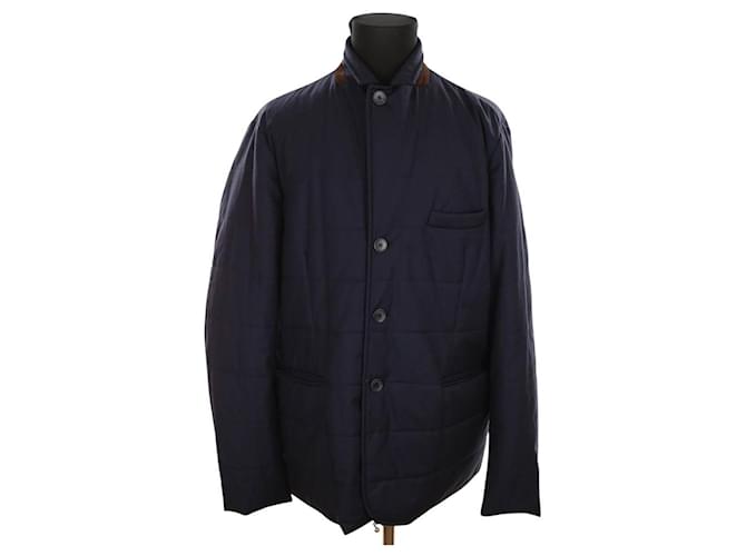 Loro Piana Cappotto di lana Blu