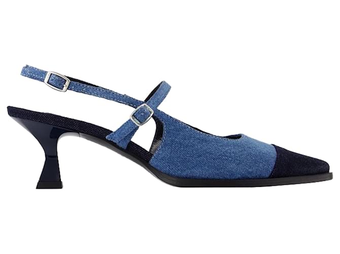 Autre Marque Cecile Pumps - Carel - Cotone - Blu
