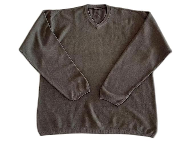 Verde militare o Kaki - cotone - XXL - col V Adolfo Dominguez Cachi