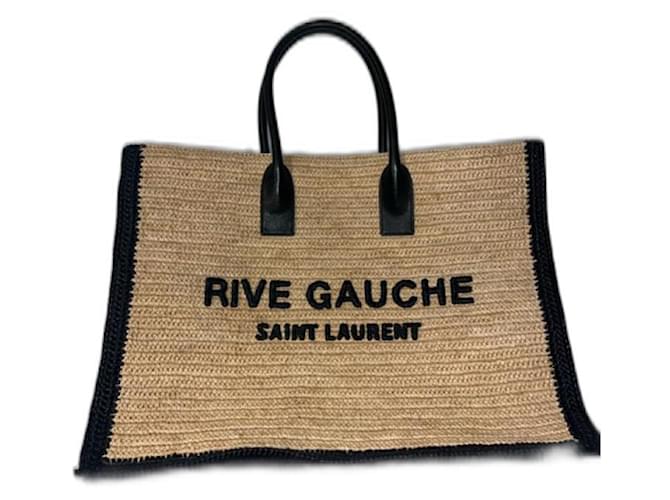 Cabas Rive Gauche Borsa Tote Saint Laurent Rive Gauche Paglia