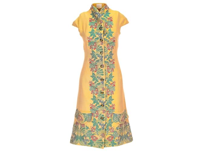 Abito in jacquard vintage Vivienne Westwood - anni '90 Giallo