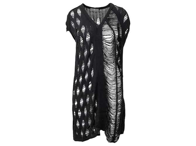 T-shirt Destroyed Alexander McQueen - '10s Nero