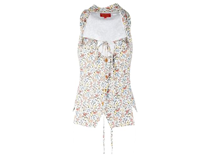 Top stampato floreale Vivienne Westwood Red Label - anni 00 Multicolore