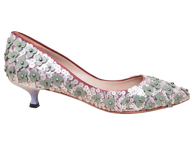 Pumps decorati con perline Loewe Flower - anni '20 Multicolore