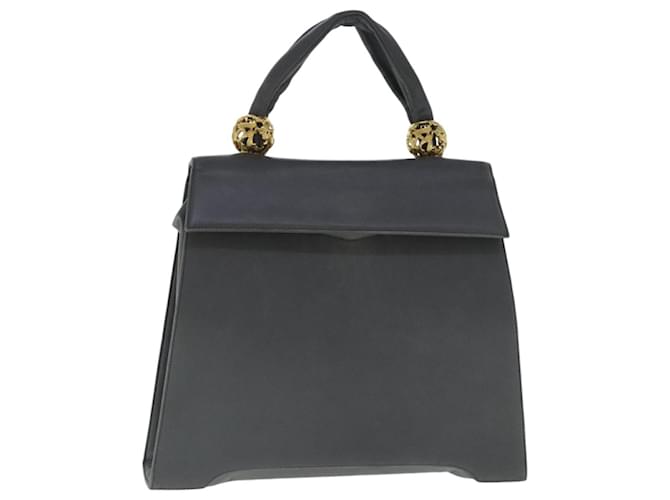 Borsa a mano Salvatore Ferragamo in pelle grigia dorata Auth bs18987 Marrone D'oro