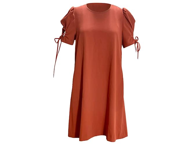 Abito con maniche legate See By Chloé in poliestere rosso