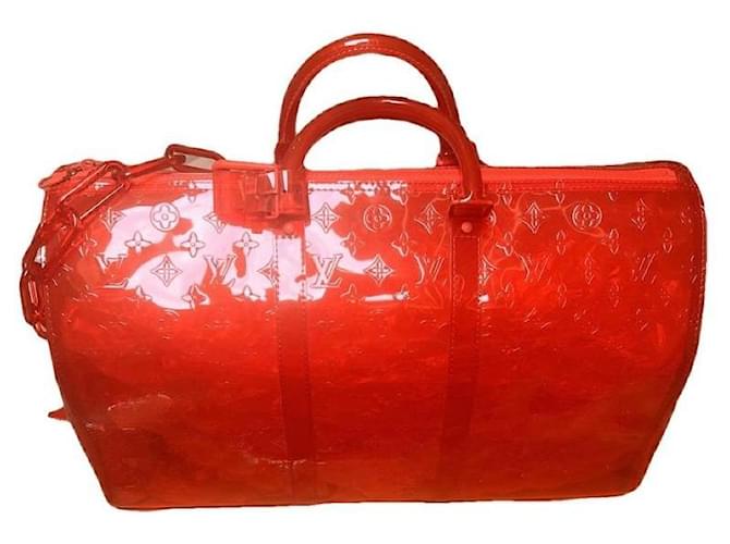 Abbesses Borsa Louis Vuitton keepall 50 edizione limitata Rosso