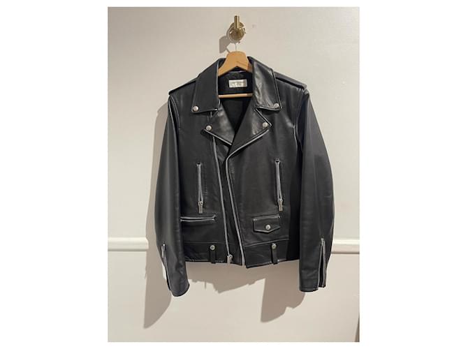 Giubbotti SAINT LAURENT T.FR 48 Pelle Nero