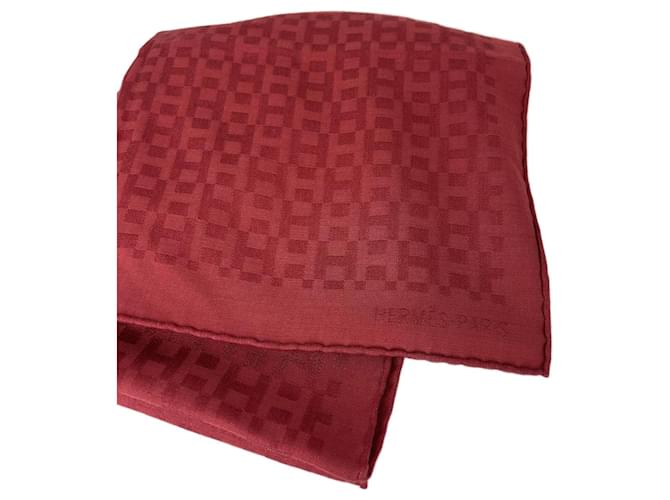 Sciarpa in cashmere "H" di Hermès Rosso