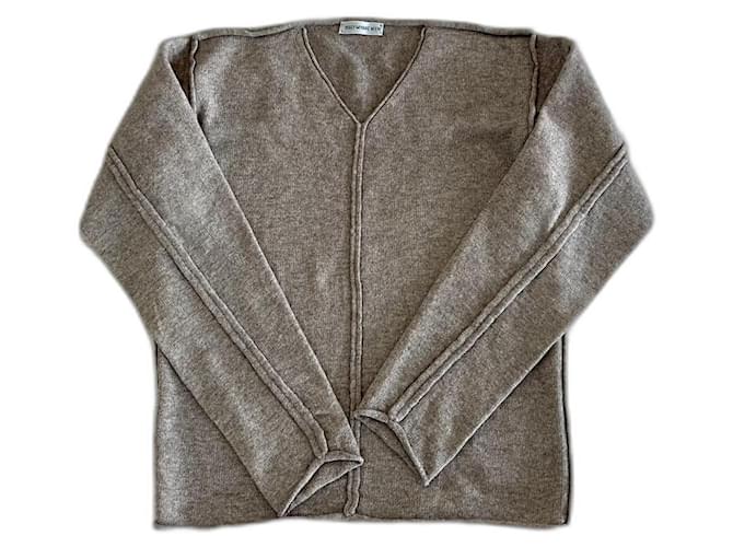 100% lana beige taupe mélange T. S Issey Miyake Men