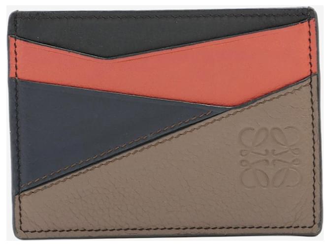Loewe Portacarte in pelle geometrica multicolore