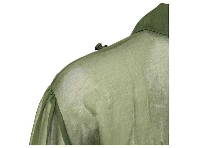 Camicia in seta Philosophy di Alberta Ferretti Verde