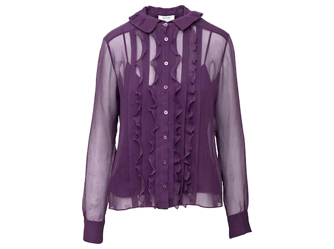 Camicia Moschino Cheap and Chic con canotta Porpora