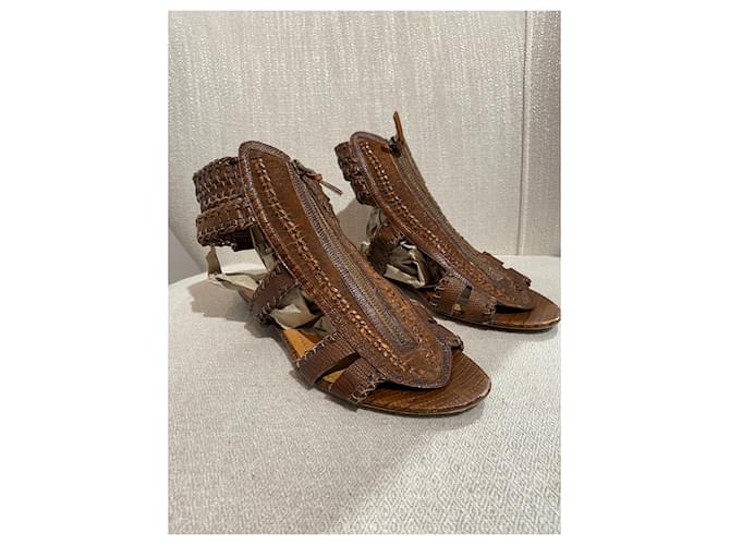 Sandali GIVENCHY T.EU 38.5 Pelle Marrone