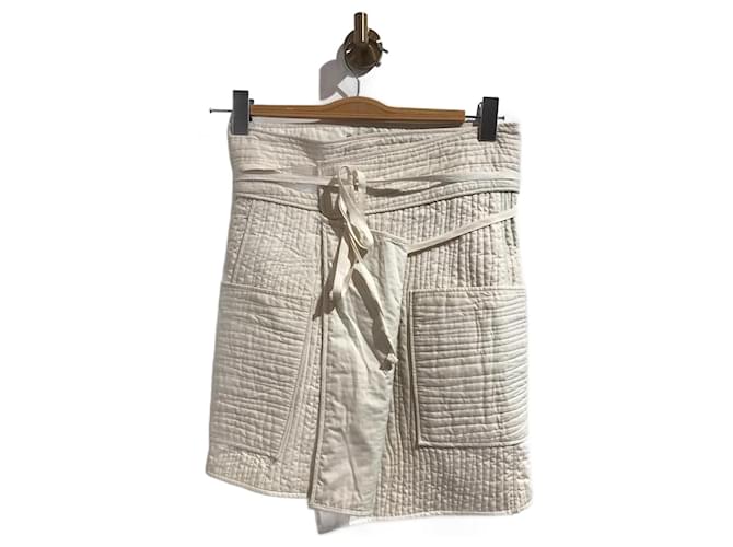 Gonne ISABEL MARANT T.International XS Cotone Beige