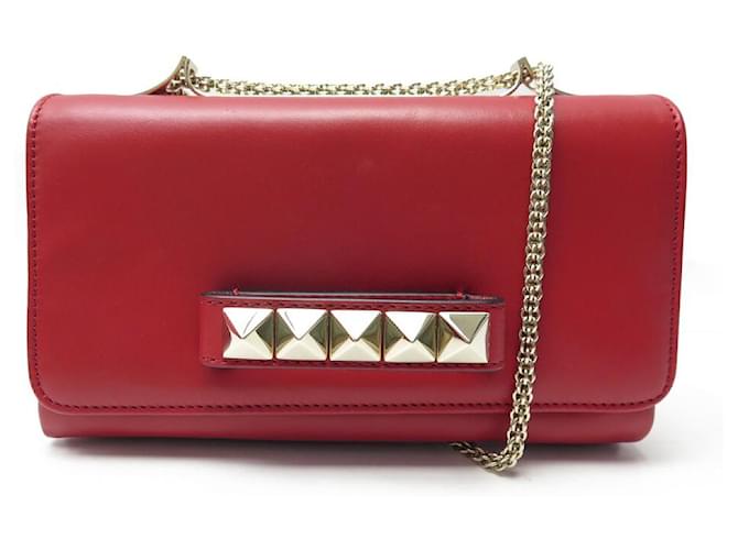 BORSA A MANO VALENTINO VAVAVOOM IN PELLE ROSSA CON TRACOLLA Rosso