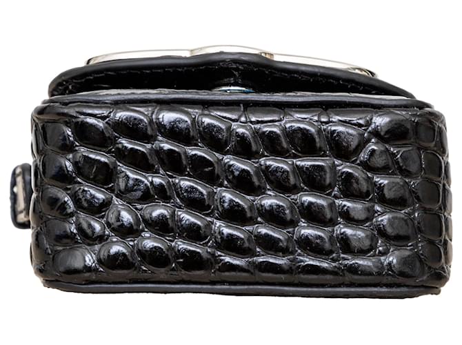 Borsa Mini Linda Coccodrillo di Vivienne Westwood Nero